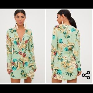 Pretty Little Things Long Sleeve Wrap Dress